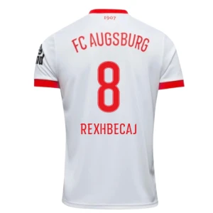 FC Augsburg Rexhbecaj #8 Fußballtrikot 2025-26 Heimtrikot Herren