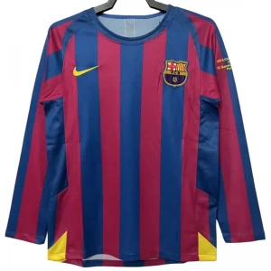 FC Barcelona Champions League Final Retro Trikot 2005-06 Heim Herren Langarm