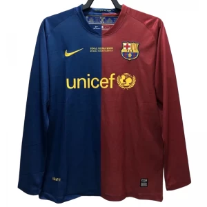 FC Barcelona Champions League Final Retro Trikot 2008-09 Heim Herren Langarm