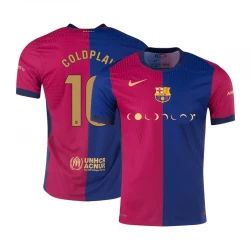 FC Barcelona Coldplay #10 Fußballtrikot 2024-25 Heimtrikot Herren