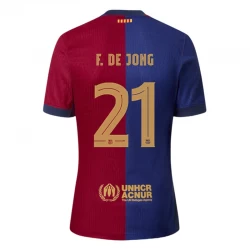 FC Barcelona F.De Jong #21 Fußballtrikot 2024-25 Heimtrikot Herren