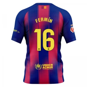 FC Barcelona Fermin #16 Fußballtrikot 2025-26 Heimtrikot Herren