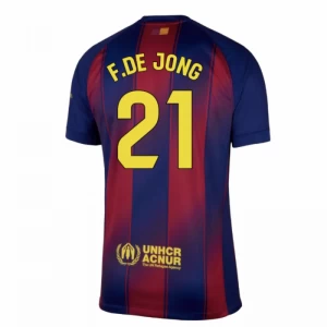 FC Barcelona Frenkie de Jong #21 Fußballtrikot 2025-26 Heimtrikot Herren