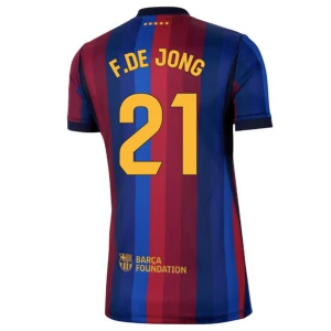 FC Barcelona Frenkie de Jong #21 Fußballtrikot 2026-27 Heimtrikot Herren