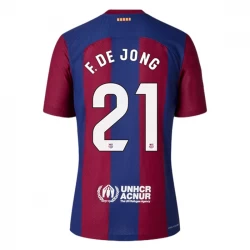 FC Barcelona Frenkie de Jong #21 Fußballtrikots 2023-24 Heimtrikot Herren