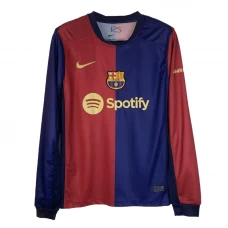 FC Barcelona Fußballtrikot 2024-25 Heimtrikot Herren Langarm
