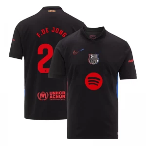 FC Barcelona Fußballtrikot 2024-25 New Spotify Logo Frenkie de Jong #21 Auswärtstrikot Herren