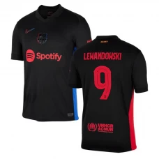 FC Barcelona Fußballtrikot 2024-25 UCL Robert Lewandowski #9 Auswärtstrikot Herren