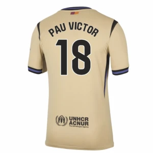 FC Barcelona Fußballtrikot 2025-26 Pau Victor #18 Auswärtstrikot Herren