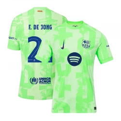 FC Barcelona Fußballtrikot Frenkie de Jong #21 2024-25 UCL New Spotify Logo Ausweichtrikot Herren