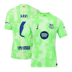 FC Barcelona Fußballtrikot Gavi #6 2024-25 UCL New Spotify Logo Ausweichtrikot Herren
