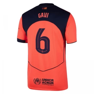 FC Barcelona Fußballtrikot Gavi #6 2025-26 UCL Ausweichtrikot Herren