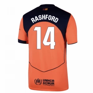 FC Barcelona Fußballtrikot Marcus Rashford #14 2025-26 Ausweichtrikot Herren