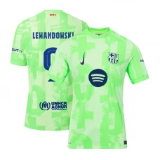 FC Barcelona Fußballtrikot Robert Lewandowski #9 2024-25 UCL New Spotify Logo Ausweichtrikot Herren