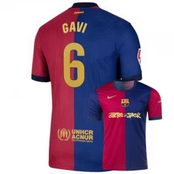 FC Barcelona Gavi #6 Fußballtrikot 2024-25 Travis Scott Heimtrikot Herren