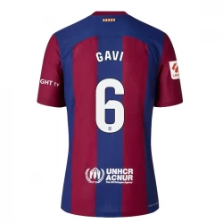 FC Barcelona Gavi #6 Fußballtrikots 2023-24 Heimtrikot Herren