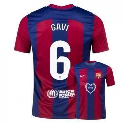 FC Barcelona Gavi #6 Fußballtrikots 2023-24 x Karol G Heimtrikot Herren