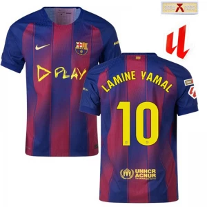 FC Barcelona Lamine Yamal #10 Fußballtrikot 2025-26 Clasico Heimtrikot Herren