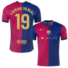 FC Barcelona Lamine Yamal #19 Fußballtrikot 2024-25 Coldplay Heimtrikot Herren