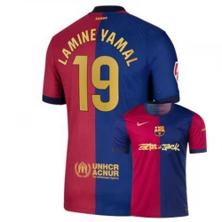 FC Barcelona Lamine Yamal #19 Fußballtrikot 2024-25 Travis Scott Heimtrikot Herren