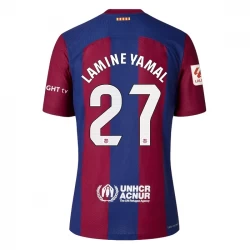 FC Barcelona Lamine Yamal #27 Fußballtrikots 2023-24 Heimtrikot Herren