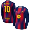 FC Barcelona Lionel Messi #10 Fußballtrikot 2025-26 Heimtrikot Herren Langarm
