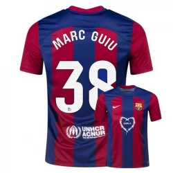 FC Barcelona Marc Guiu #38 Fußballtrikots 2023-24 x Karol G Heimtrikot Herren
