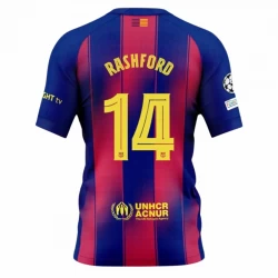 FC Barcelona Marcus Rashford #14 Fußballtrikot 2025-26 UCL Heimtrikot Herren