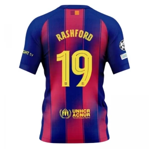 FC Barcelona Marcus Rashford #19 Fußballtrikot 2025-26 Champions League Heimtrikot Herren