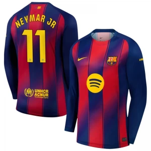 FC Barcelona Neymar Jr #11 Fußballtrikot 2025-26 Heimtrikot Herren Langarm