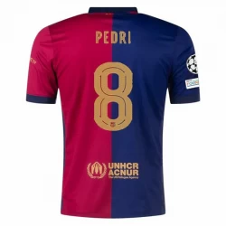 FC Barcelona Pedri #8 Fußballtrikot 2024-25 UCL Heimtrikot Herren