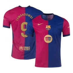 FC Barcelona Robert Lewandowski #9 Fußballtrikot 2024-25 New Spotify Logo Heimtrikot Herren