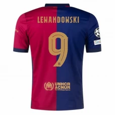 FC Barcelona Robert Lewandowski #9 Fußballtrikot 2024-25 UCL Heimtrikot Herren