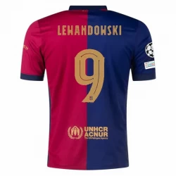 FC Barcelona Robert Lewandowski #9 Fußballtrikot 2024-25 UCL Heimtrikot Herren