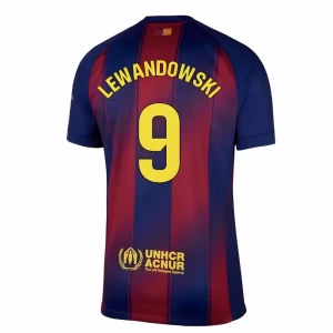 FC Barcelona Robert Lewandowski #9 Fußballtrikot 2025-26 Heimtrikot Herren