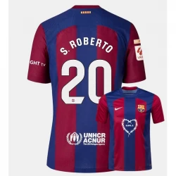 FC Barcelona S. Roberto #20 Fußballtrikots 2023-24 x Karol G Heimtrikot Herren