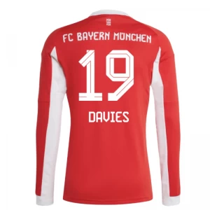 FC Bayern München Alphonso Davies #19 Fußballtrikot 2025-26 Heimtrikot Herren Langarm