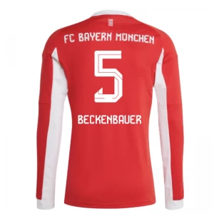 FC Bayern München Beckenbauer #5 Fußballtrikot 2025-26 Heimtrikot Herren Langarm