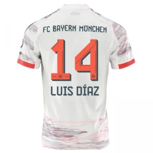 FC Bayern München Fußballtrikot 2025-26 Luis Diaz #14 Auswärtstrikot Herren