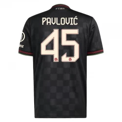 FC Bayern München Fußballtrikot Pavlovic #45 2025-26 Ausweichtrikot Herren