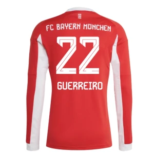 FC Bayern München Guerreiro #22 Fußballtrikot 2025-26 Heimtrikot Herren Langarm