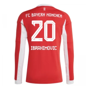 FC Bayern München Ibrahimovic #20 Fußballtrikot 2025-26 Heimtrikot Herren Langarm