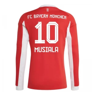 FC Bayern München Jamal Musiala #10 Fußballtrikot 2025-26 Heimtrikot Herren Langarm