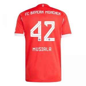 FC Bayern München Jamal Musiala #42 Fußballtrikot 2025-26 Heimtrikot Herren