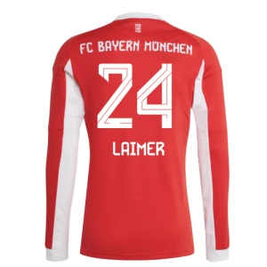 FC Bayern München Laimer #24 Fußballtrikot 2025-26 Heimtrikot Herren Langarm