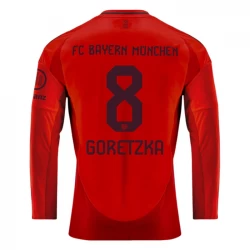 FC Bayern München Leon Goretzka #8 Fußballtrikot 2024-25 Heimtrikot Herren Langarm