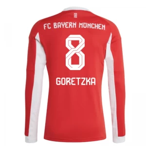 FC Bayern München Leon Goretzka #8 Fußballtrikot 2025-26 Heimtrikot Herren Langarm