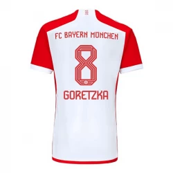 FC Bayern München Leon Goretzka #8 Fußballtrikots 2023-24 Heimtrikot Herren