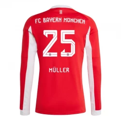 FC Bayern München Muller #25 Fußballtrikot 2025-26 Heimtrikot Herren Langarm