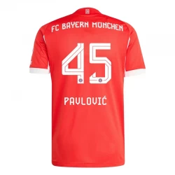 FC Bayern München Pavlovic #45 Fußballtrikot 2025-26 Heimtrikot Herren